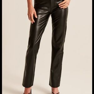 NWOT Abercrombie Ultra High Rise Leather Pants